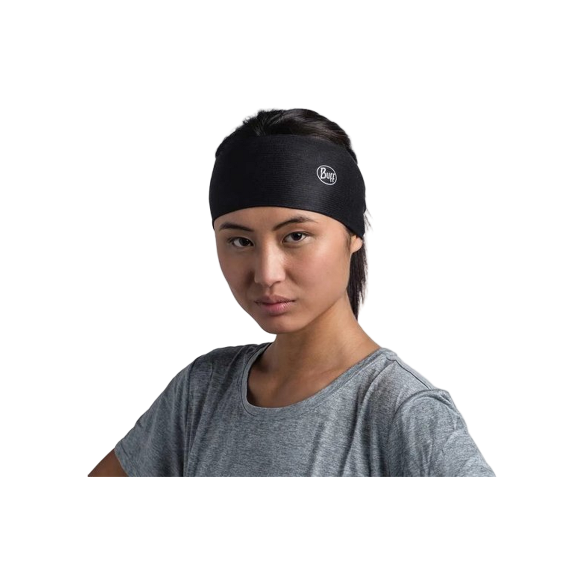 BUFF® Coolnet UV® Ellipse Headband SOLID BLACK - Hoofdband
