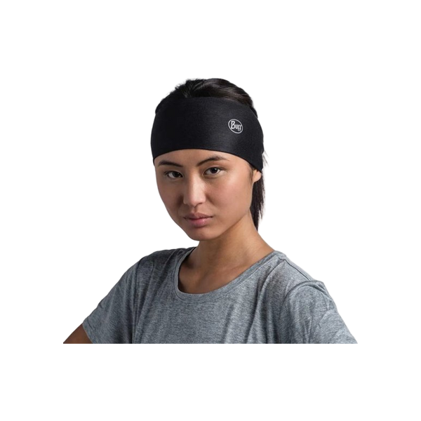 BUFF® Coolnet UV® Ellipse Headband SOLID BLACK - Hoofdband