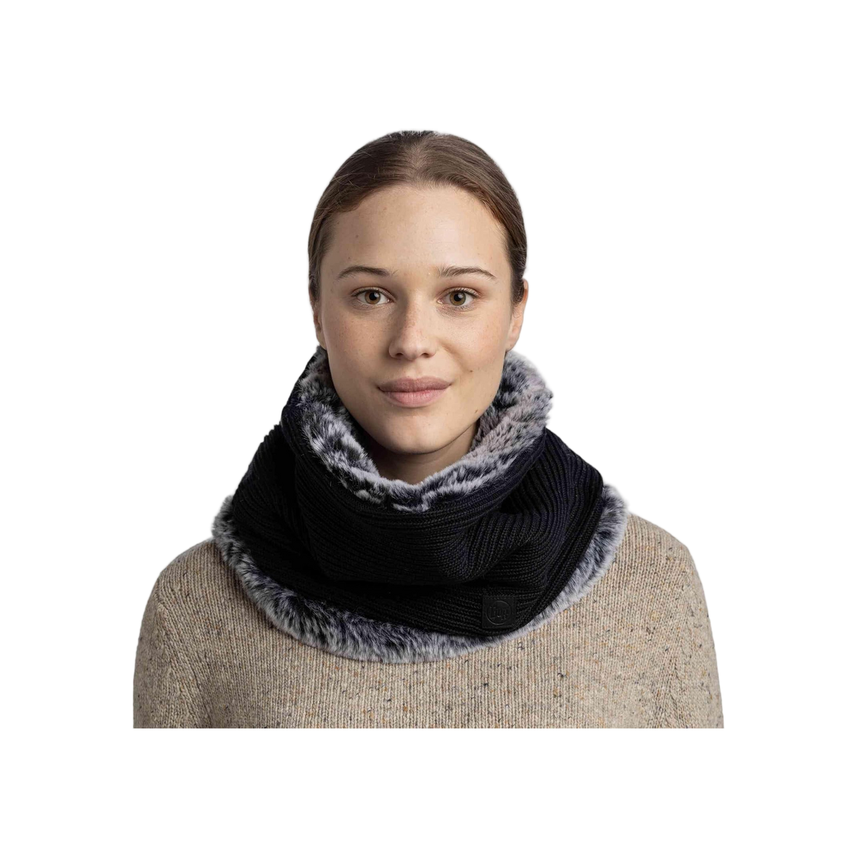 Buff® - Knitted Neckwarmer Comfort - Kesha Black - Os