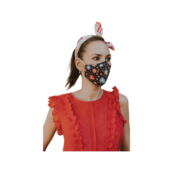 Fisura Face Mask Embroidered Flowers U