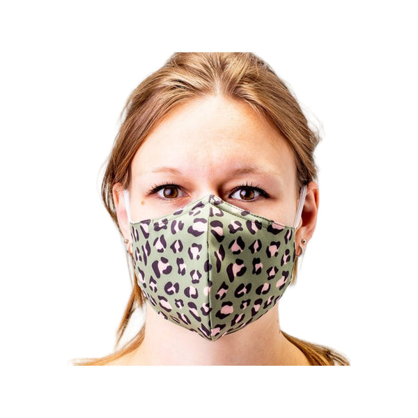Fisura Face Mask Green&Pink Cheetah U