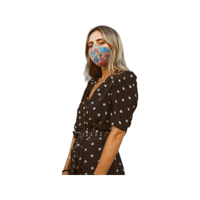 Fisura Face Mask Orange Paisley U