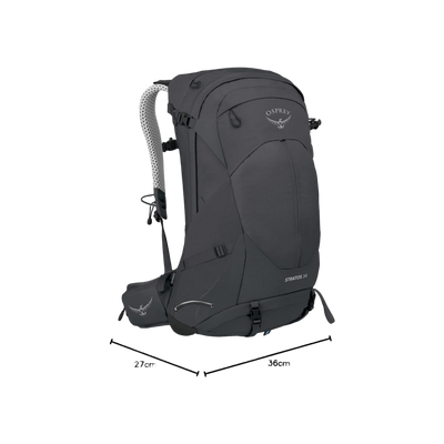 Osprey Stratos 34 Tunnel Vision Grey O/S
