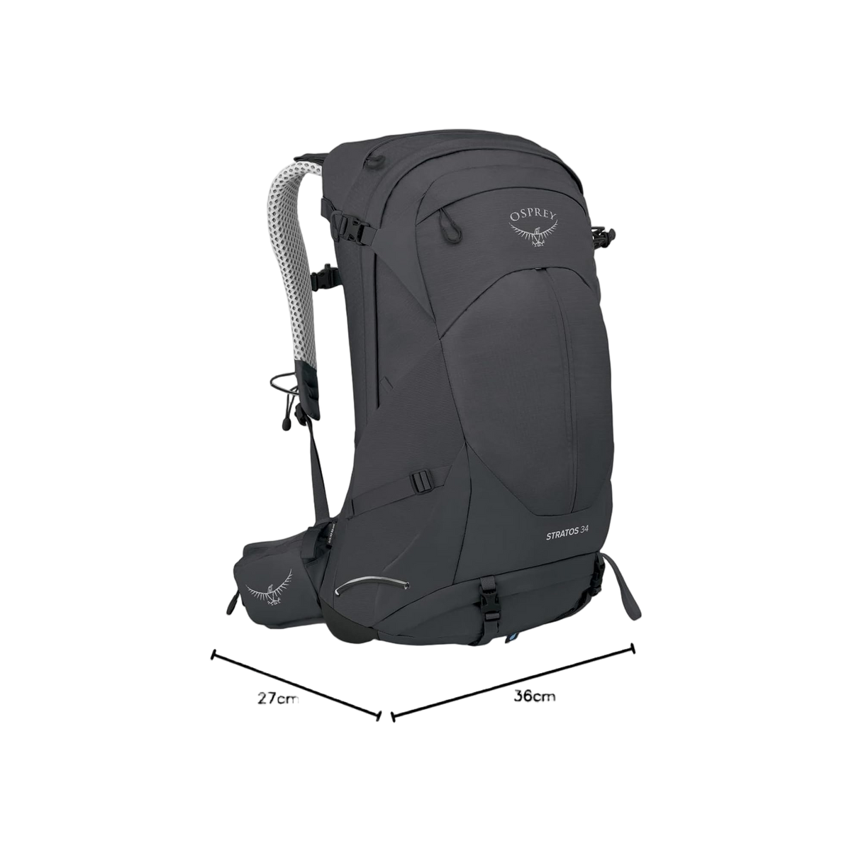 Osprey Stratos 34 Tunnel Vision Grey O/S