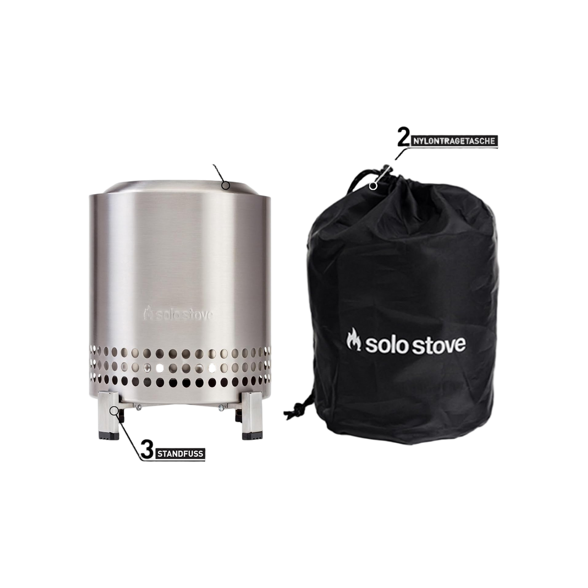 Solo Stove Mesa XL tafelvuurkorf RVS