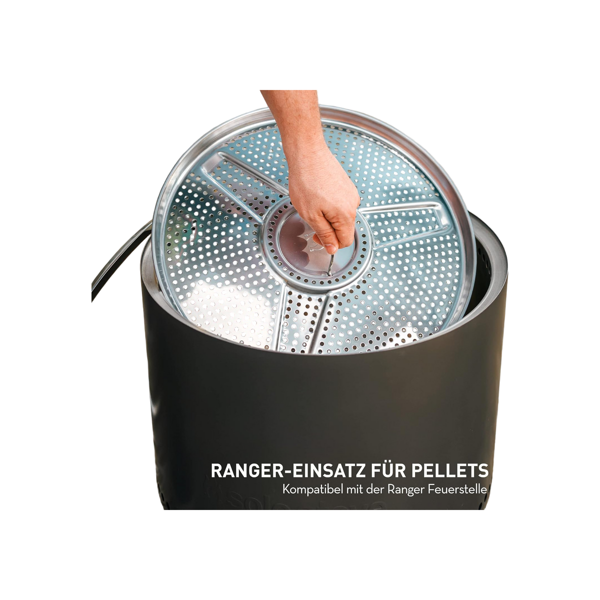 Solo Stove Pellet Adapter voor Ranger Vuurkorf