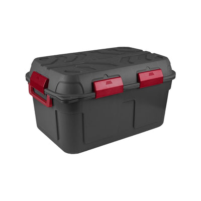 Sunware Q-line waterdichte opbergbox 130L antraciet rood