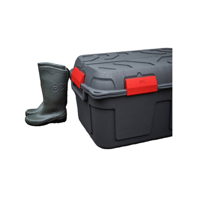 Sunware Q-line waterdichte opbergbox 130L antraciet rood