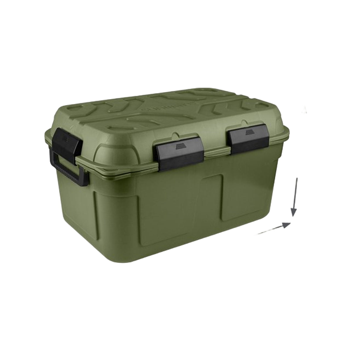 Sunware Q-line waterdichte opbergbox 130L groen zwart