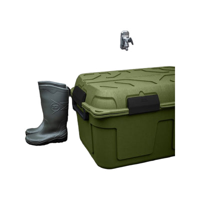 Sunware Q-line waterdichte opbergbox 130L groen zwart