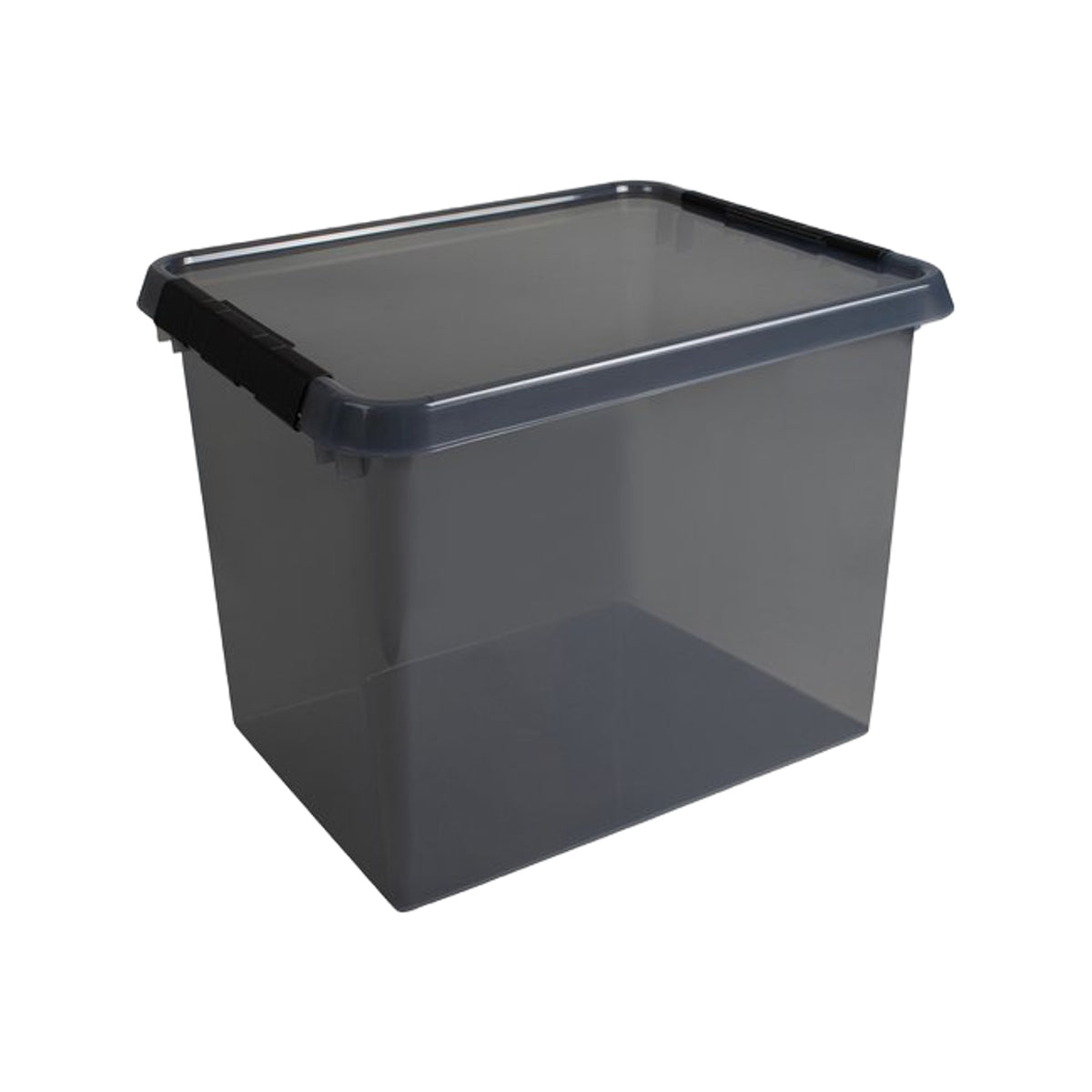 Sunware Comfort line opbergbox 52L transparant grijs - zwart