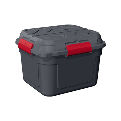 Sunware Q-line waterdichte opbergbox 90L antraciet rood