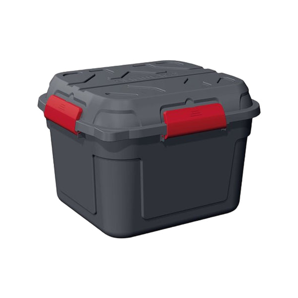 Sunware Q-line waterdichte opbergbox 90L antraciet rood