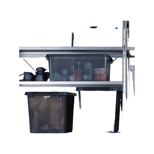 Sunware Comfort line opbergbox 32L transparant grijs - zwart