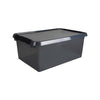 Sunware Comfort line opbergbox 45L transparant grijs - zwart