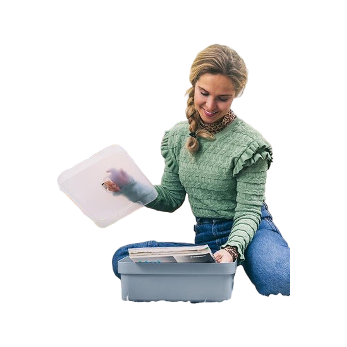 Sunware Sigma home opbergbox 18L groen