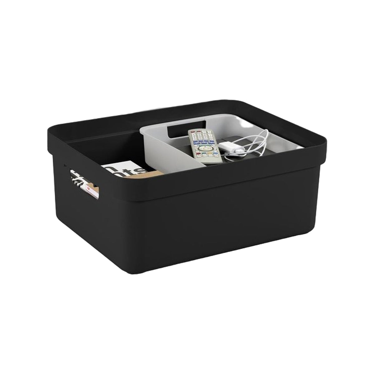 Sunware Sigma home opbergbox 24L zwart
