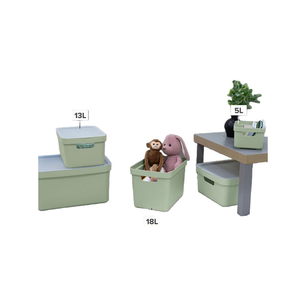 Sunware Sigma home opbergbox 32L groen