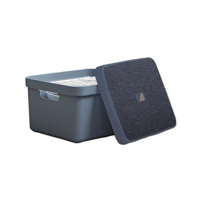 Sunware Sigma home deksel stof donkerblauw - opbergbox 24L en 32L