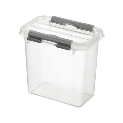 Sunware Q-line opbergbox 1,1L transparant metaal