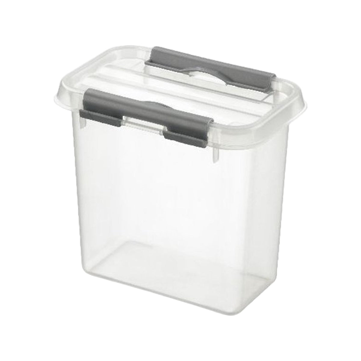 Sunware Q-line opbergbox 1,1L transparant metaal