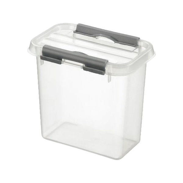 Sunware Q-line opbergbox 1,1L transparant metaal