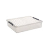 Sunware Q-line opbergbox 60L transparant metaal