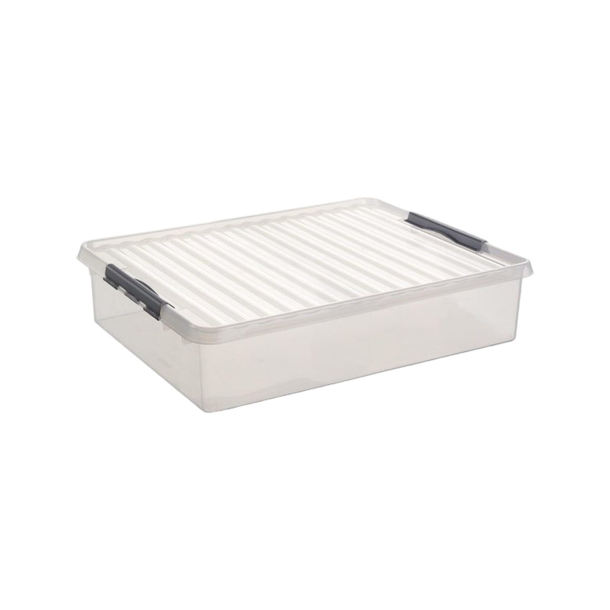 Sunware Q-line opbergbox 60L transparant metaal