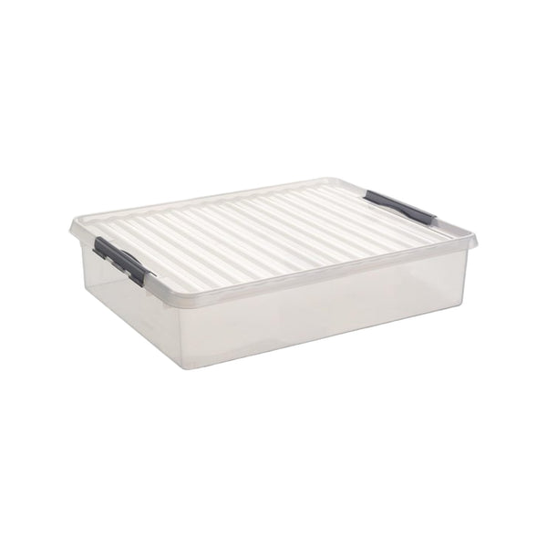 Sunware Q-line opbergbox 60L transparant metaal