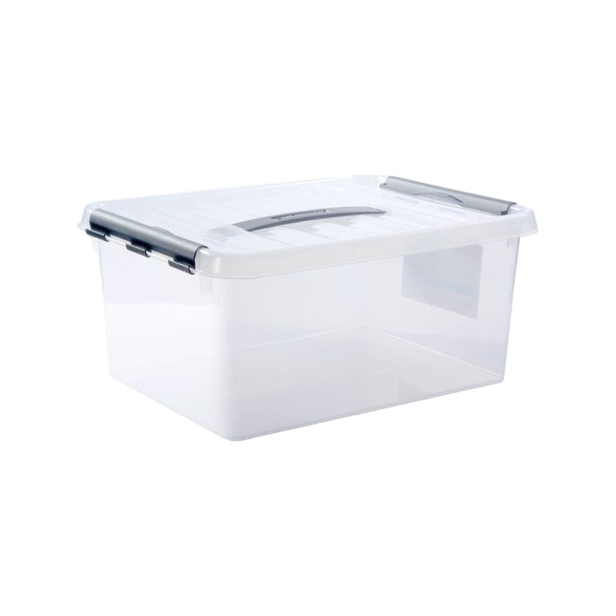 Sunware Q-line opbergbox 15L transparant metaal