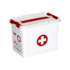 Sunware Q-line EHBO doos met inzet 9L wit rood