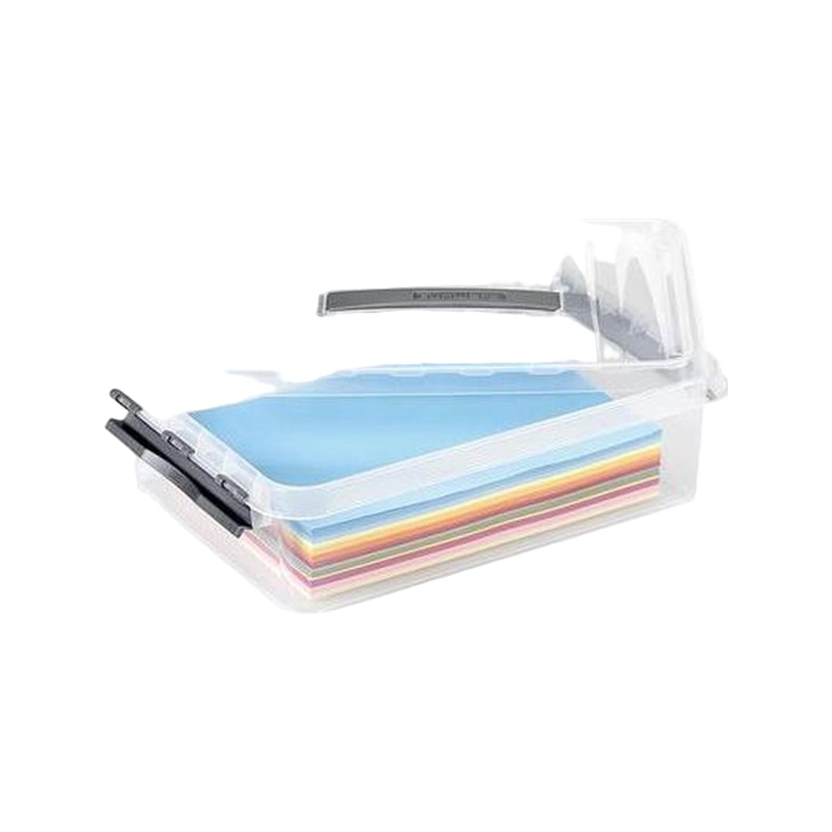 Sunware Q-line opbergbox 10L transparant metaal