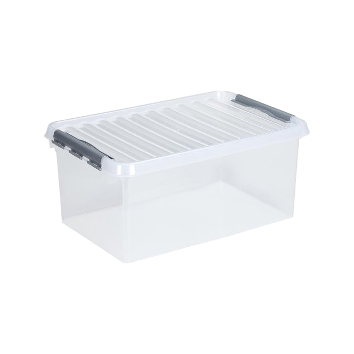 Sunware Q-line opbergbox 45L transparant metaal