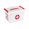 Sunware Q-line EHBO doos met inzet 22L wit rood