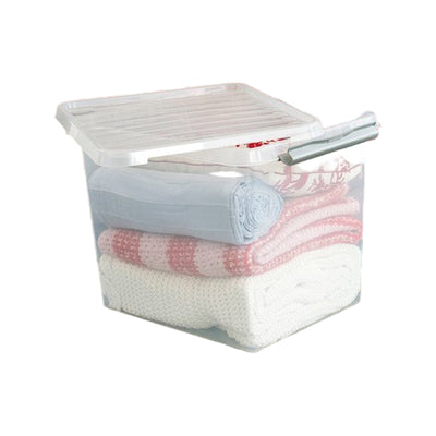 Sunware Q-line opbergbox 52L transparant metaal