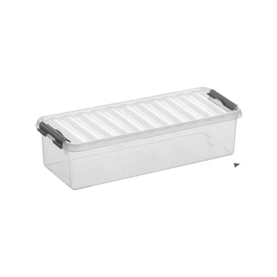 Sunware Q-line opbergbox 3,5L transparant metaal