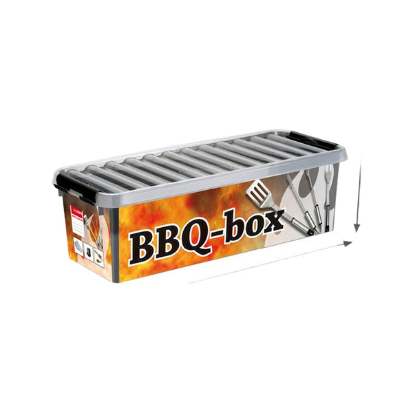 Sunware Q-line bbq box met inzet 9,5L metaal zwart