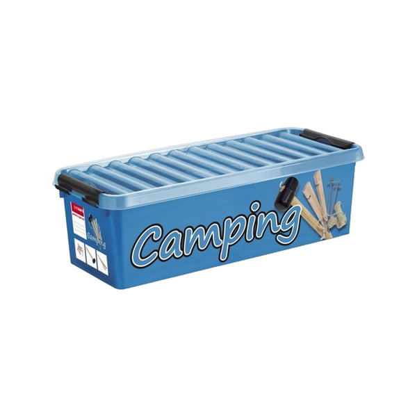 Sunware Q-line camping box met inzet 9,5L blauw zwart