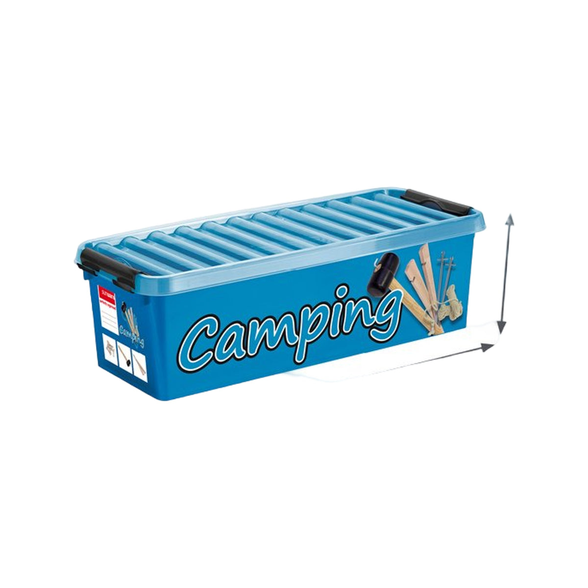 Sunware Q-line camping box met inzet 9,5L blauw zwart
