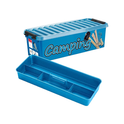 Sunware Q-line camping box met inzet 9,5L blauw zwart