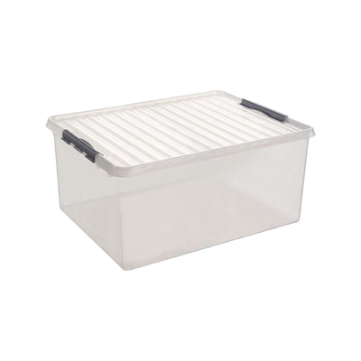 Sunware Q-line opbergbox 120L transparant metaal