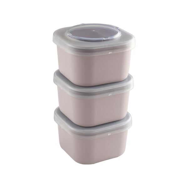 Sunware Sigma home Food to go lunchbakje set van 3 roze