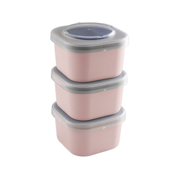 Sunware Sigma home Food to go lunchbakje set van 3 roze