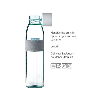 Mepal Waterfles Ellipse 500 ml - wit