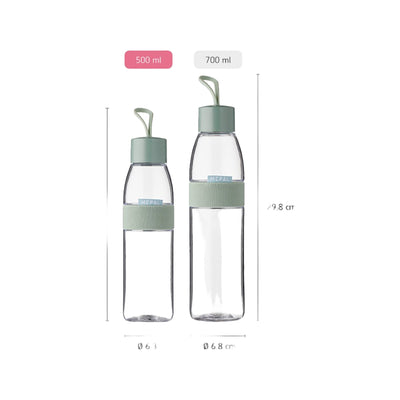 Mepal Waterfles Ellipse 500 ml - wit