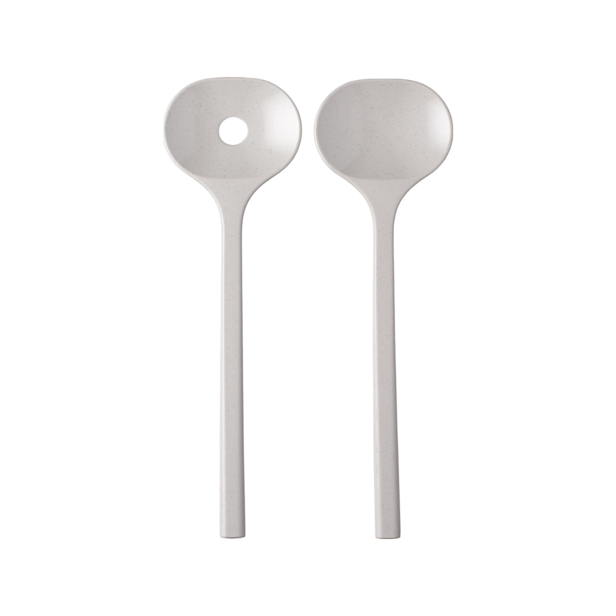 saladebestek bloom 2-delig - pebble white
