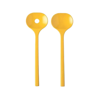 Mepal saladebestek bloom 2-delig - pebble yellow