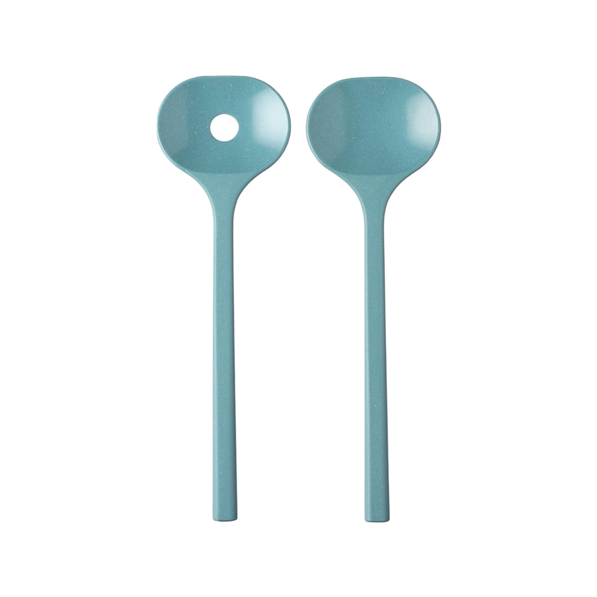 saladebestek bloom 2-delig - pebble green