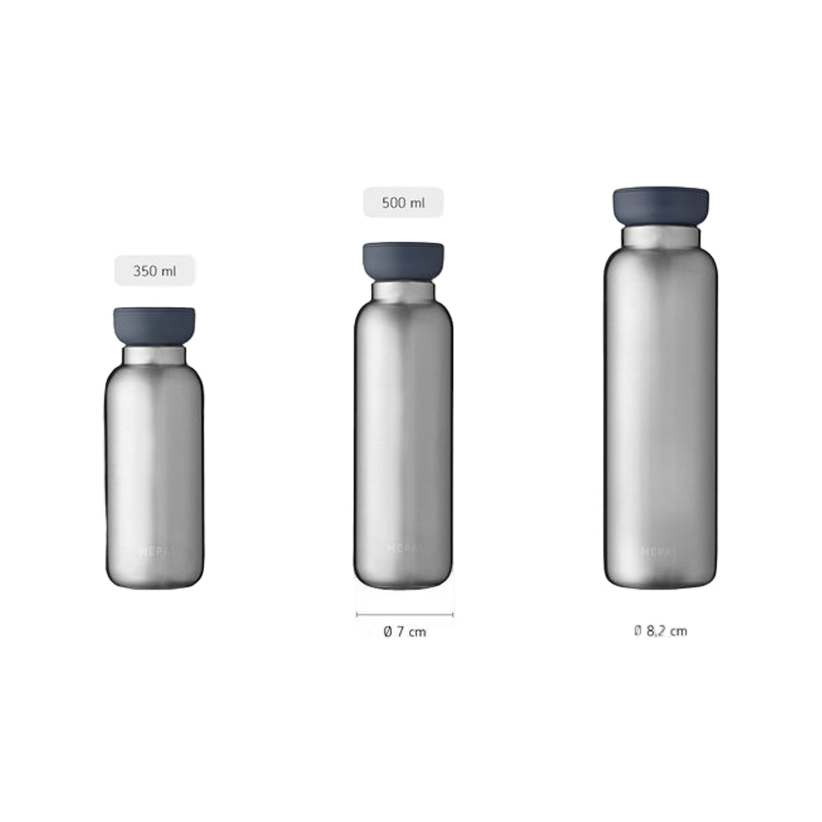 Mepal isoleerfles ellipse 350 ml - natural brushed