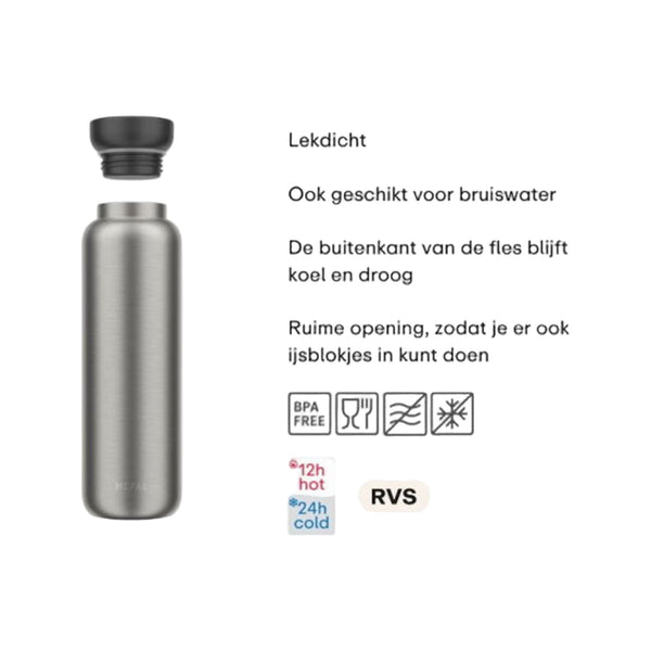Mepal isoleerfles ellipse 900 ml - nordic pink